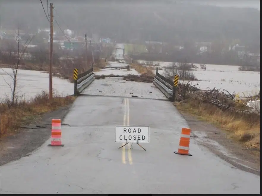 Over 25 roads and bridges closed after storm
