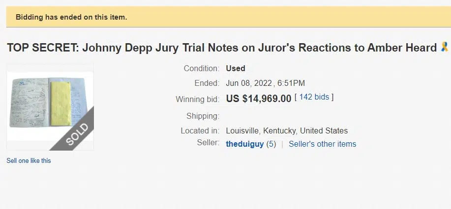 Making a buck (or 14,969) off the Johnny Depp/Amber Heard trial