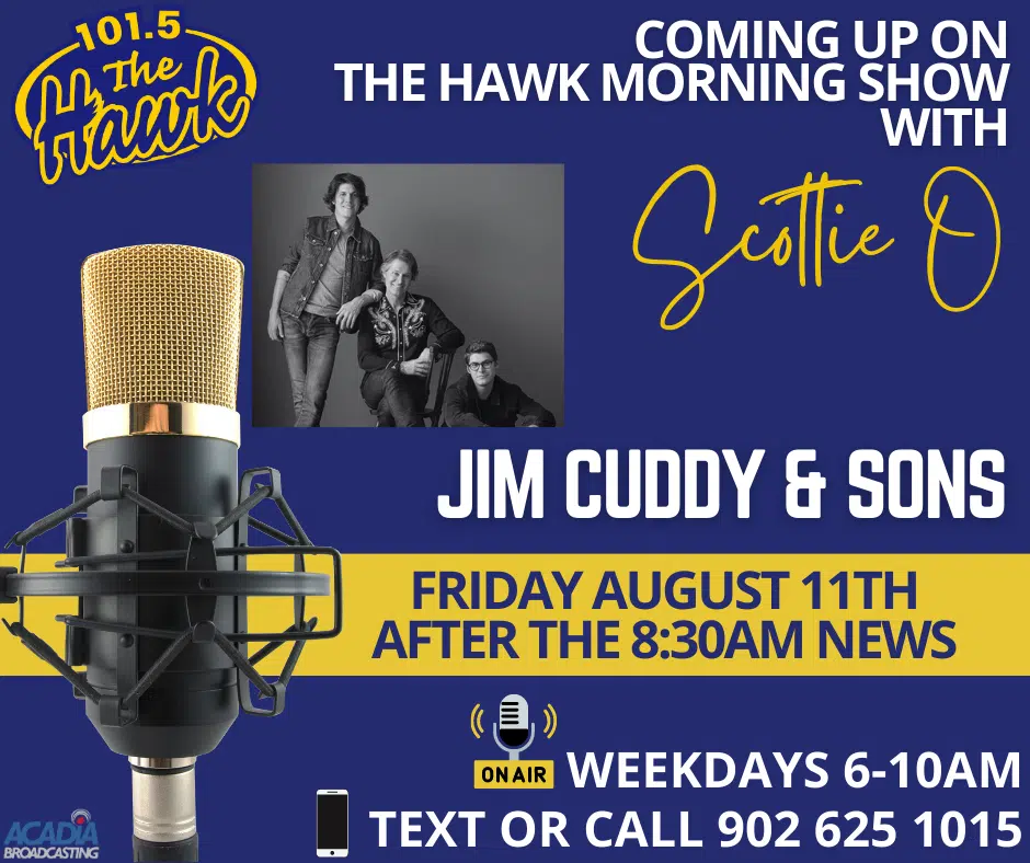 Scottie O chatted with Jim Cuddy and Sons (Devin and Sam)  about their show Sept 16th