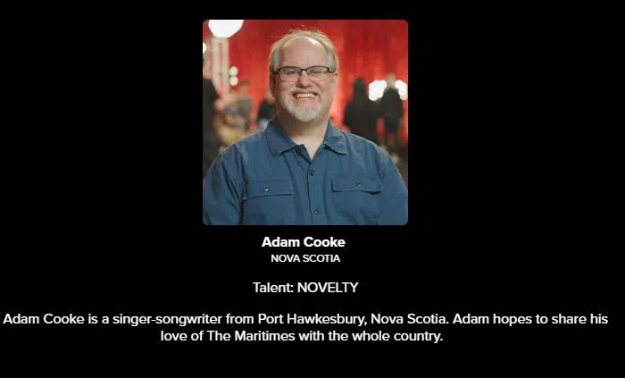 Port Hawkesbury resident Adam Cooke will compete on Canada's Got Talent!