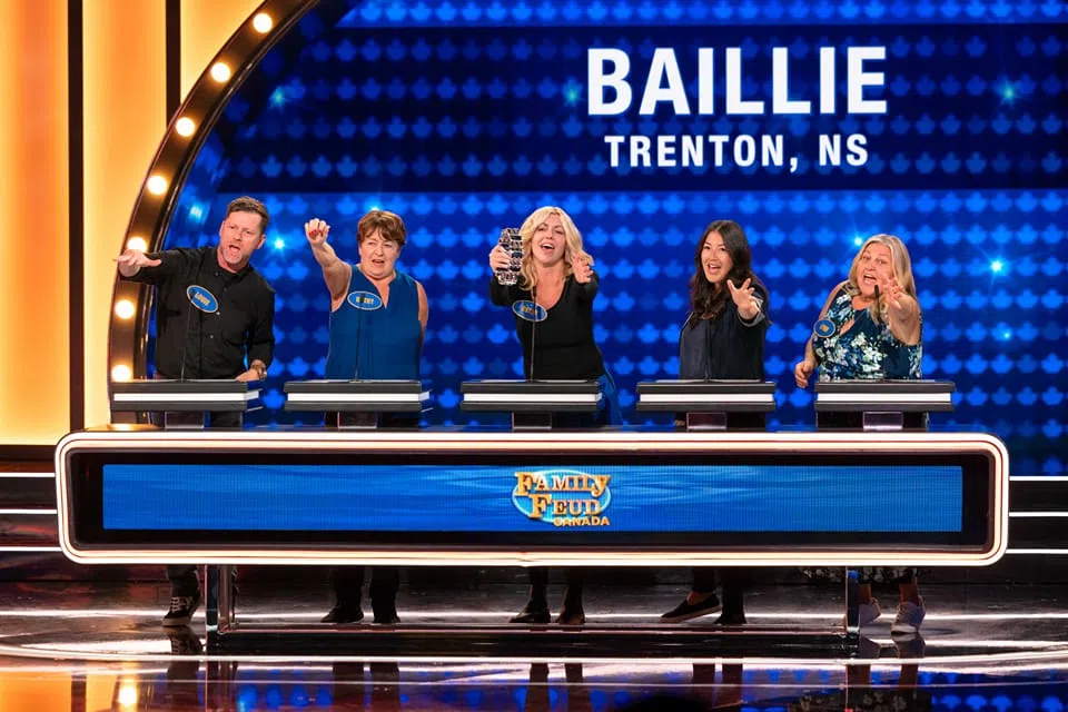 Baillie family from Trenton Nova Scotia wins on Family Feud Canada