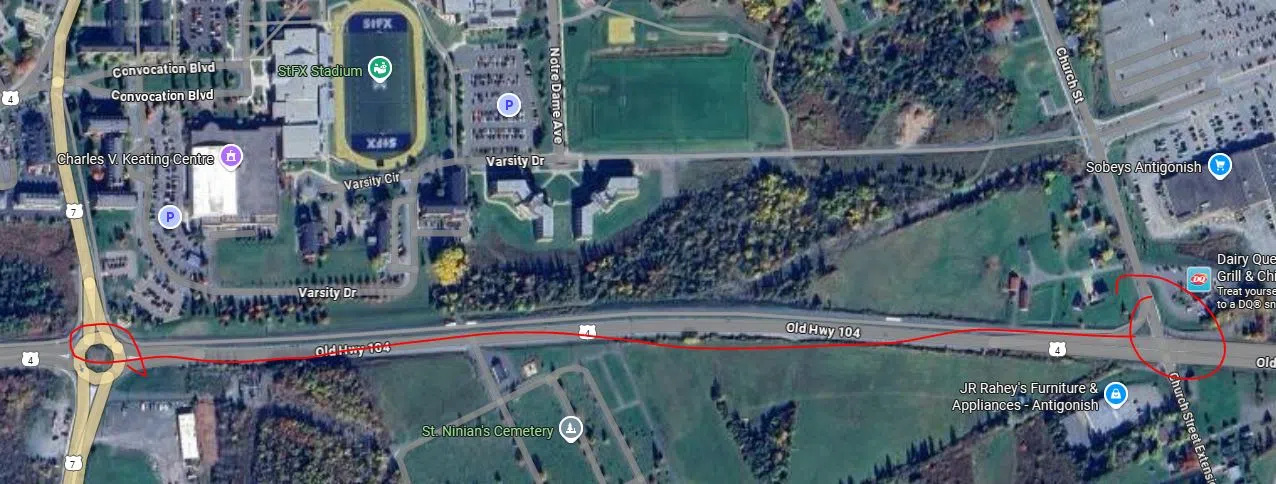 Section of Trunk 4 in Antigonish closed until Halloween