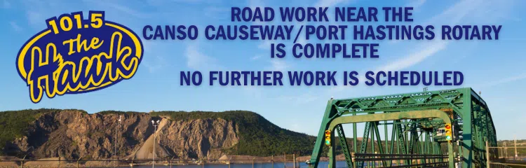 Road patching work complete