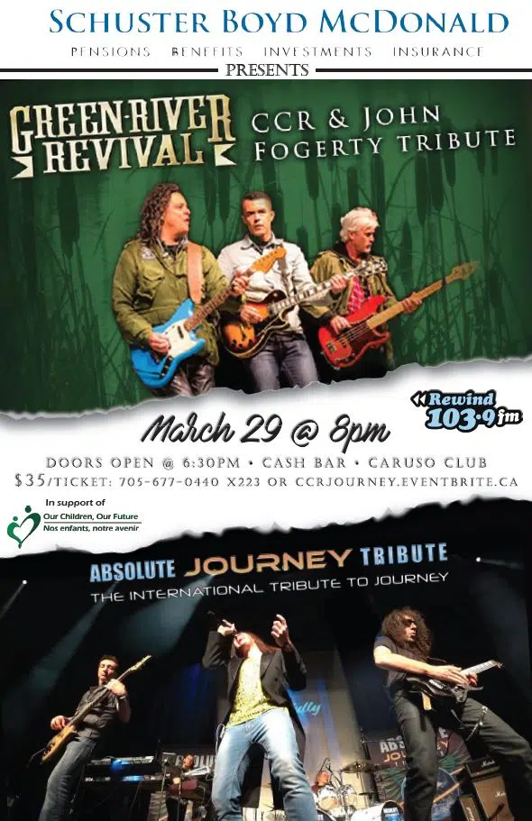 CCR Journey Tribute Concert rewind 103.9 70s 80s 90s