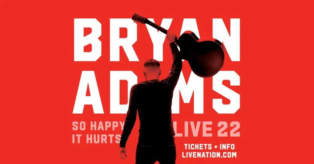 Bryan Adams live at the Sudbury Arena October 17th