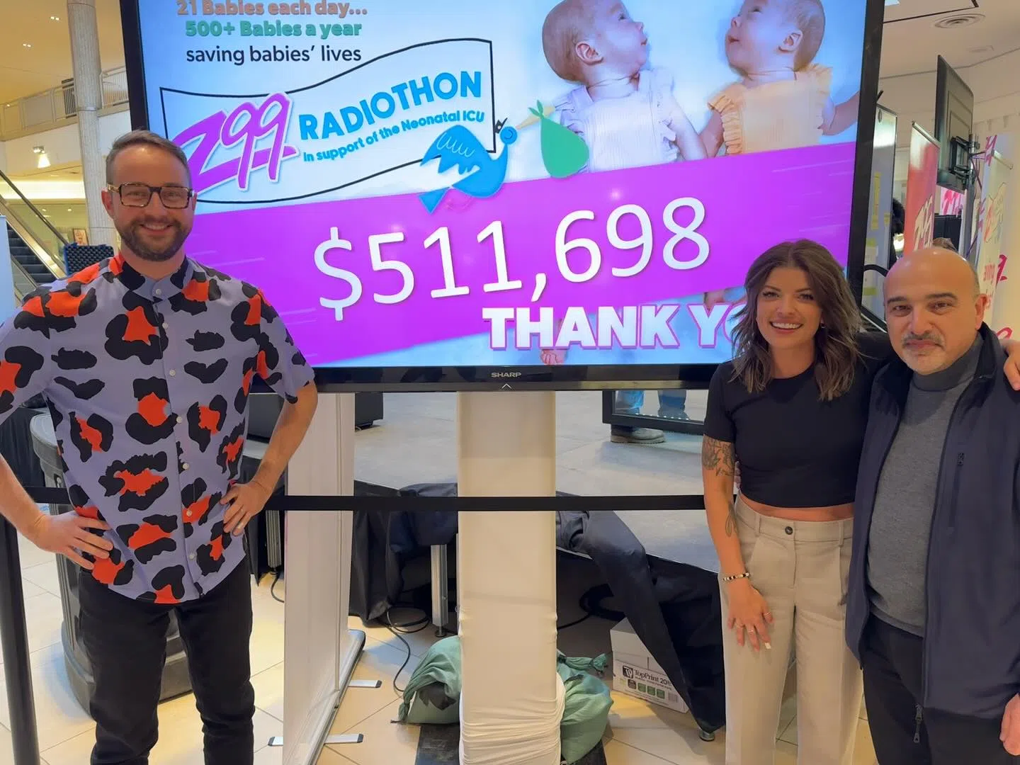 37th Annual Z99 Radiothon Raises $511,698 for babies needing Regina's NICU