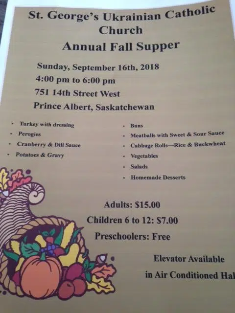 St. George’s Ukrainian Catholic Church Fall Supper 