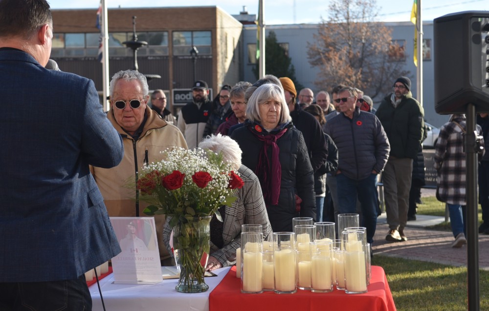 Early remembrance as city holds vigil for soldier