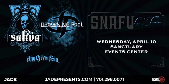 Feature: https://jadepresents.com/event/2024-drowning-pool-saliva-fargo/