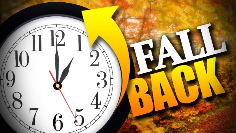Clocks go back Sunday!