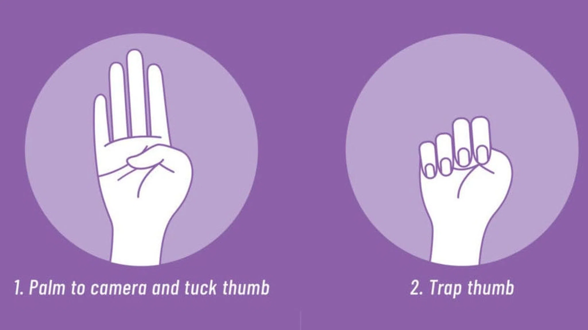 Hand signal for domestic abuse saves girl, and can save you too!