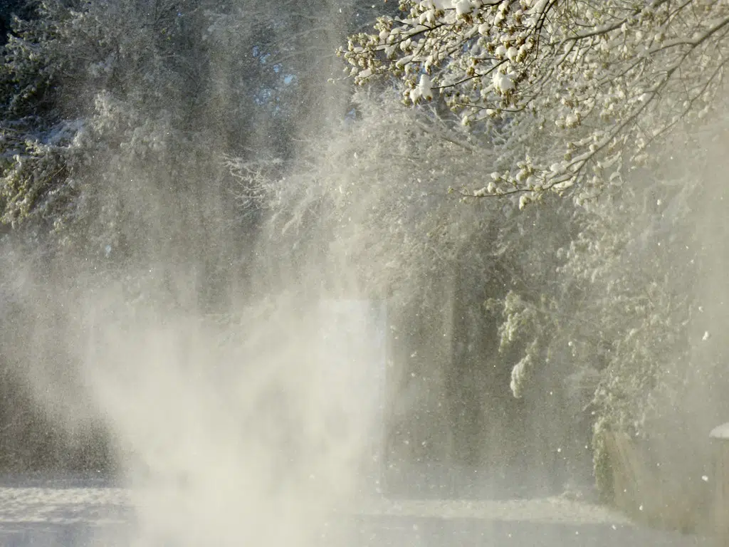 Glenora Ferry is not running, as several businesses close early due to the weather