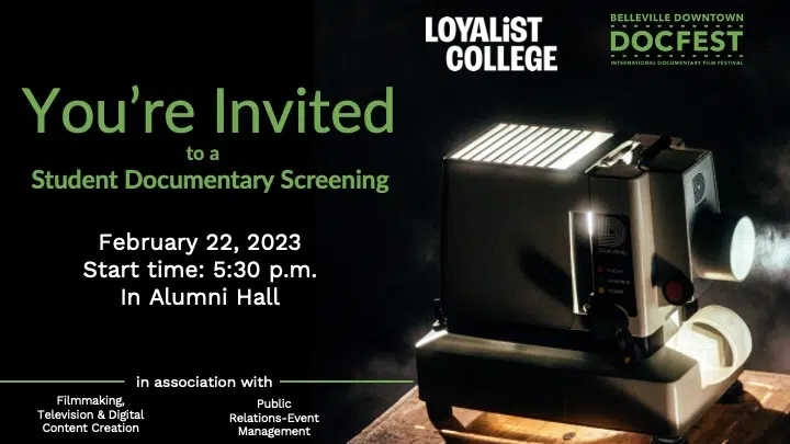 Loyalist College Student Documentary Screening