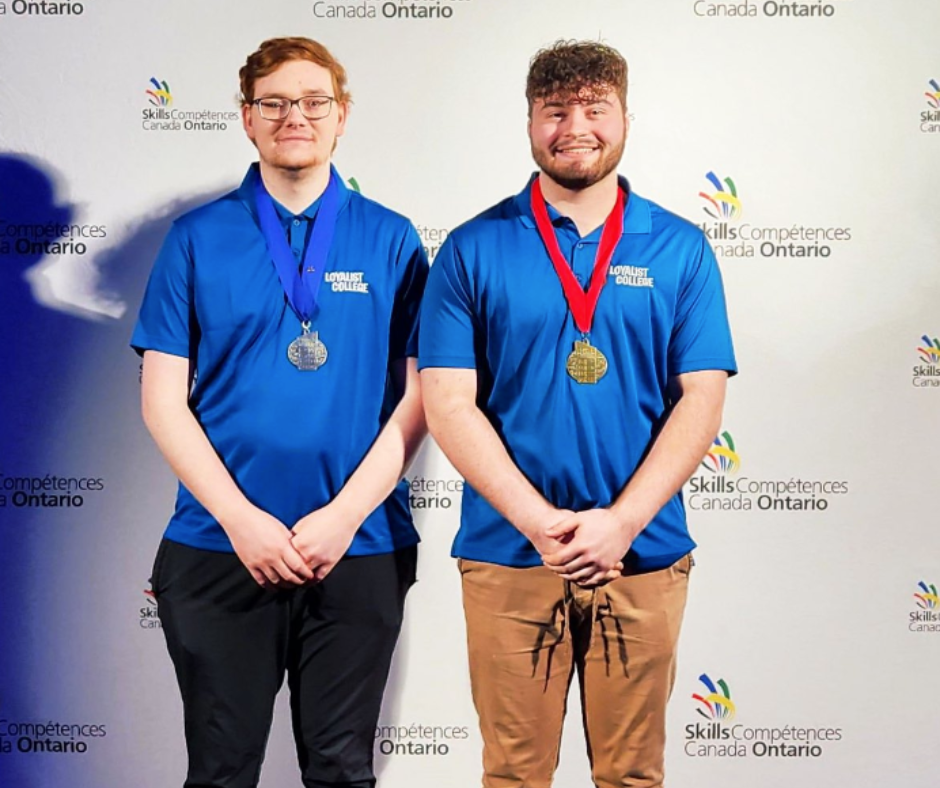 Loyalist College students take home medals at the Skills Ontario Competition
