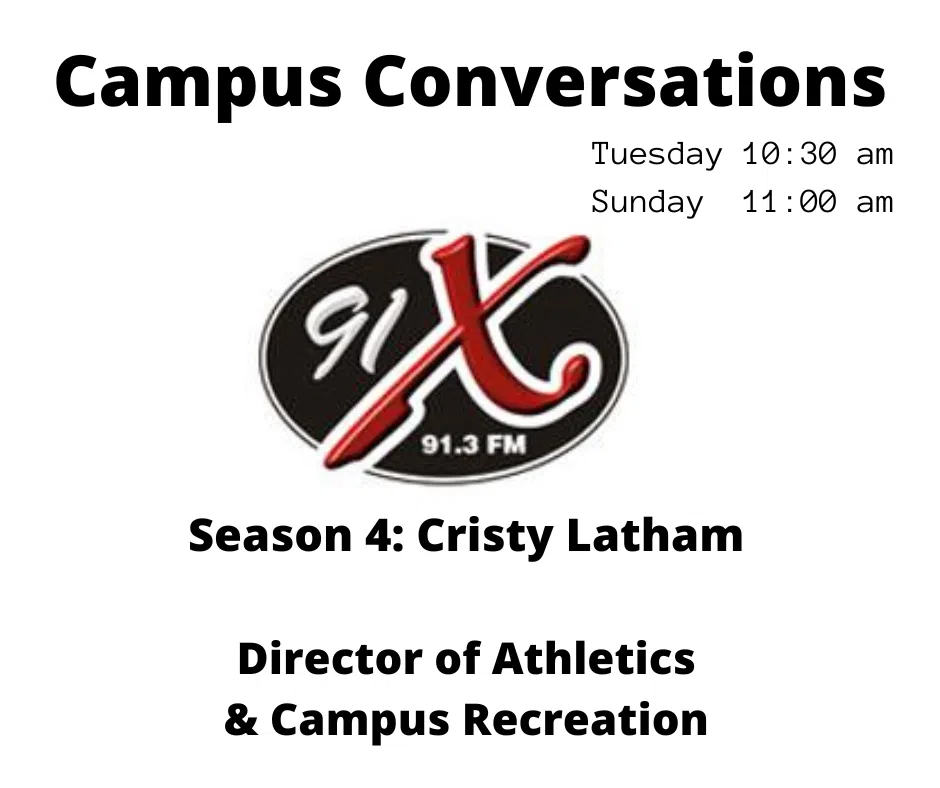 Campus Conversations - Spring update with Cristy Latham, Director of Athletics and Campus Recreation