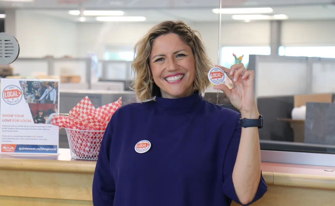 Shop local buttons available in Quinte West