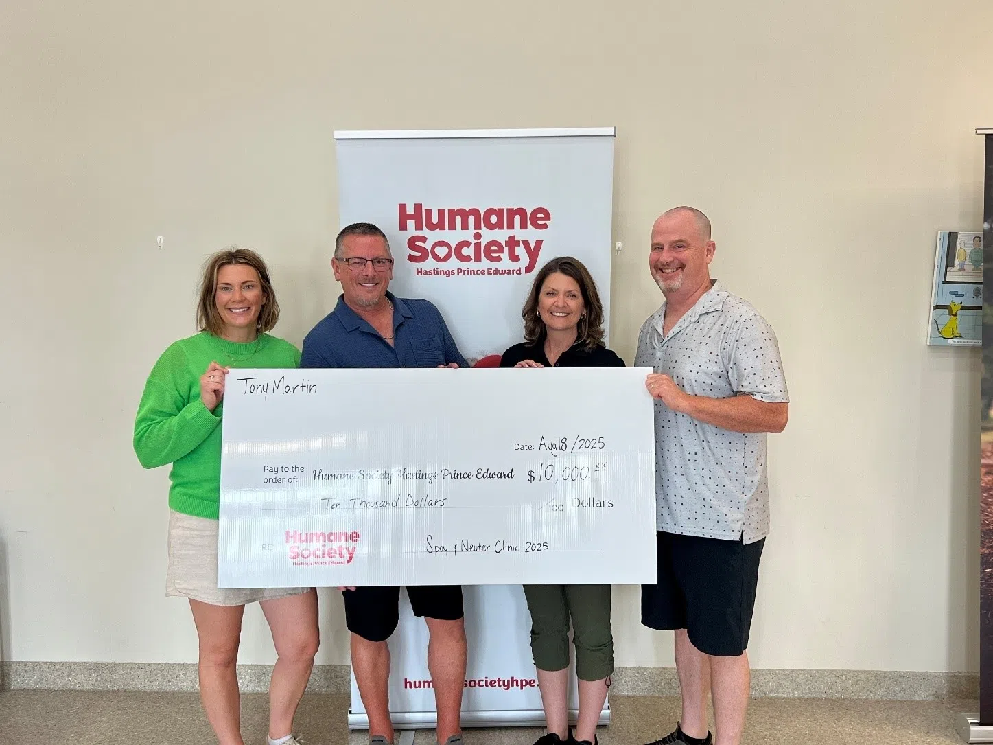 First community spay and neuter clinic this year at local human society thanks to donation