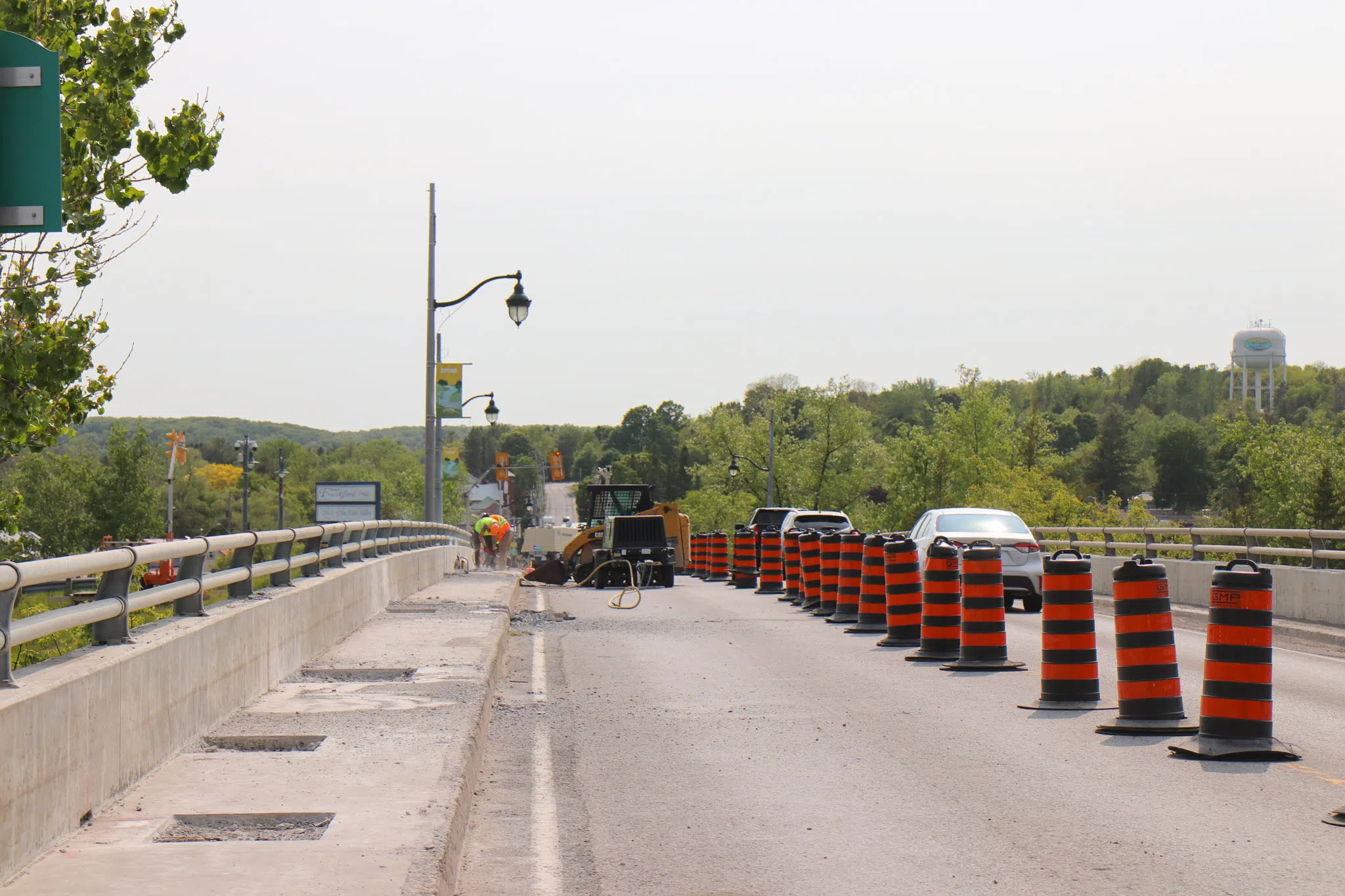 Construction on the Frankford Bridge continues this fall