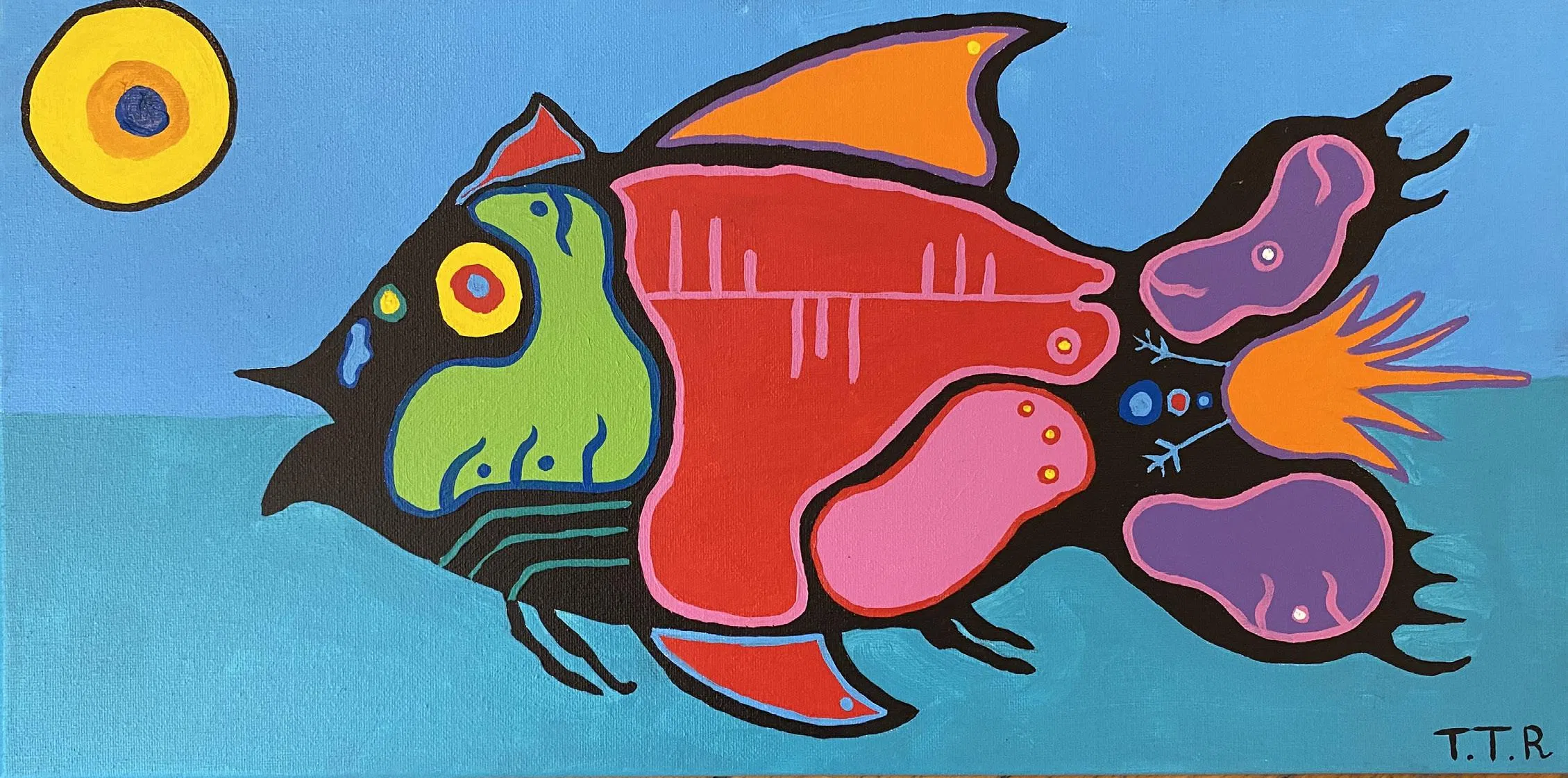 Painted by Tyler Rushnell, who will be apart of the show.