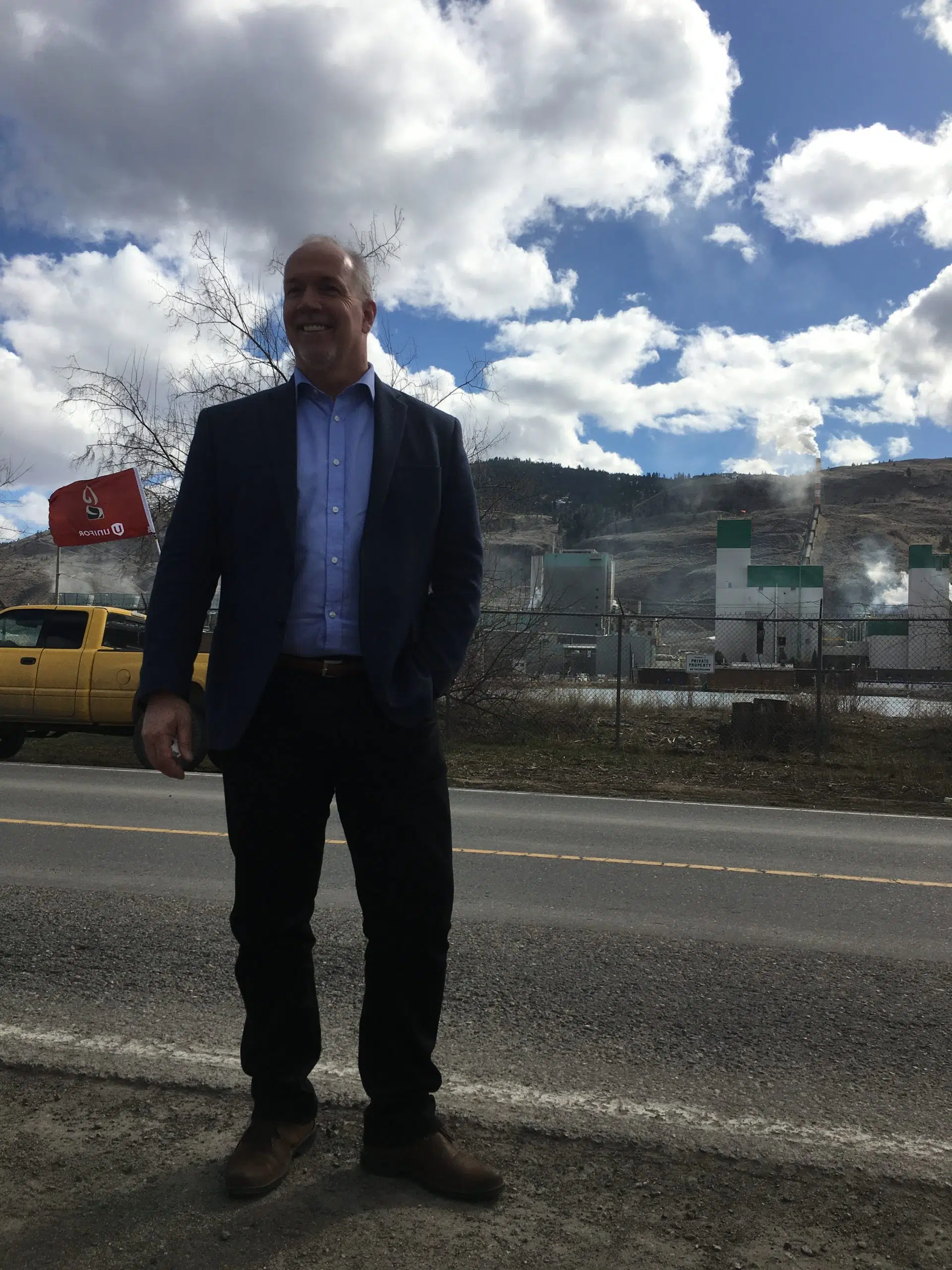 The Premier is spending some time in the Kamloops area 