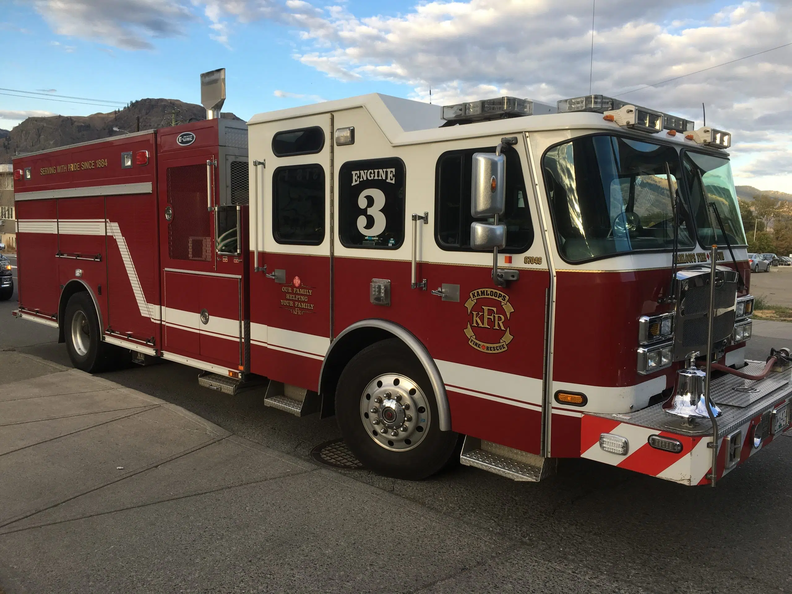 Kamloops Firefighters tackled an early morning fire