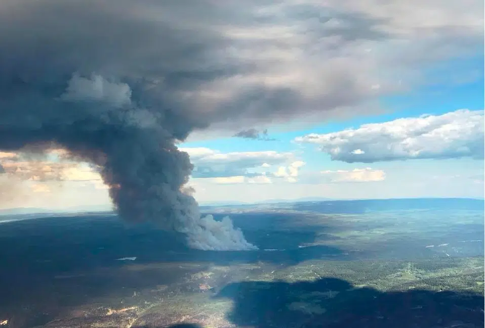 Updated: Massive growth in two wildfires in the Kamloops Fire Centre 