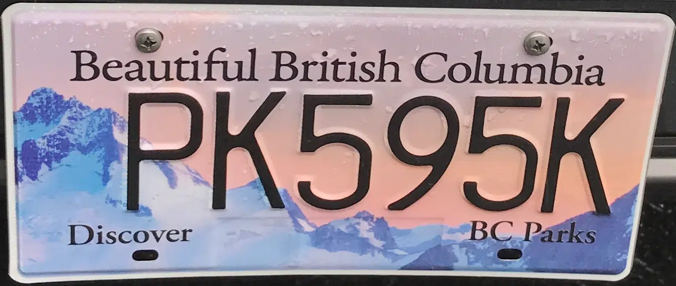 B.C Parks license plates sales blowing past expectations, hitting the 100,000 mark