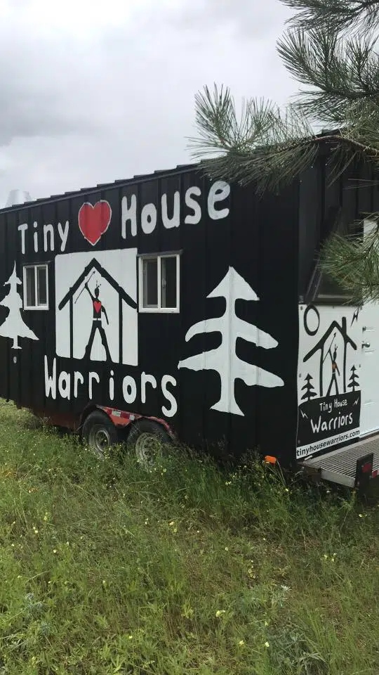 Community of Blue River 'at its wits end' over Tiny House Warriors protest camp
