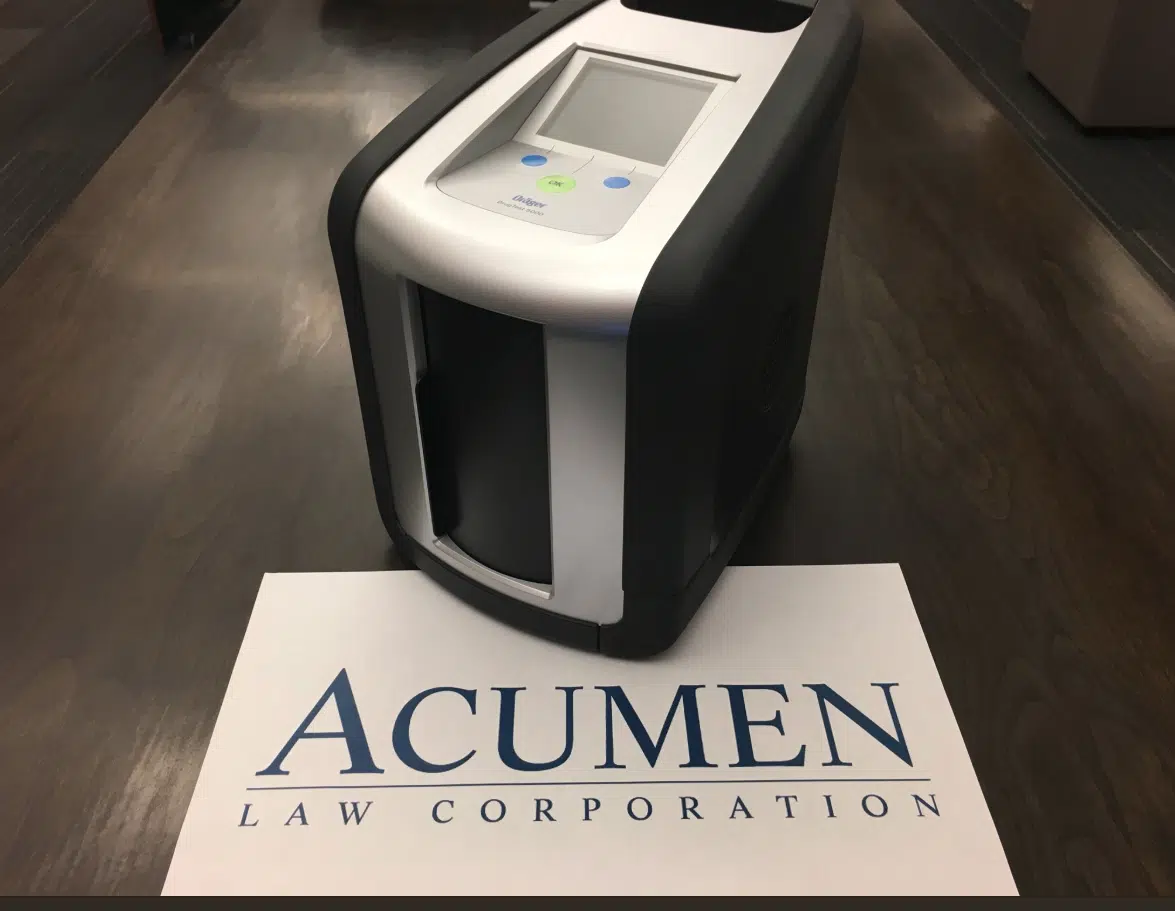 Acumen Law worries compound as they test new device to check for drugged drivers 