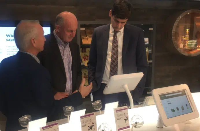 Two cabinet heavyweights get a first hand look at the Kamloops cannabis store 