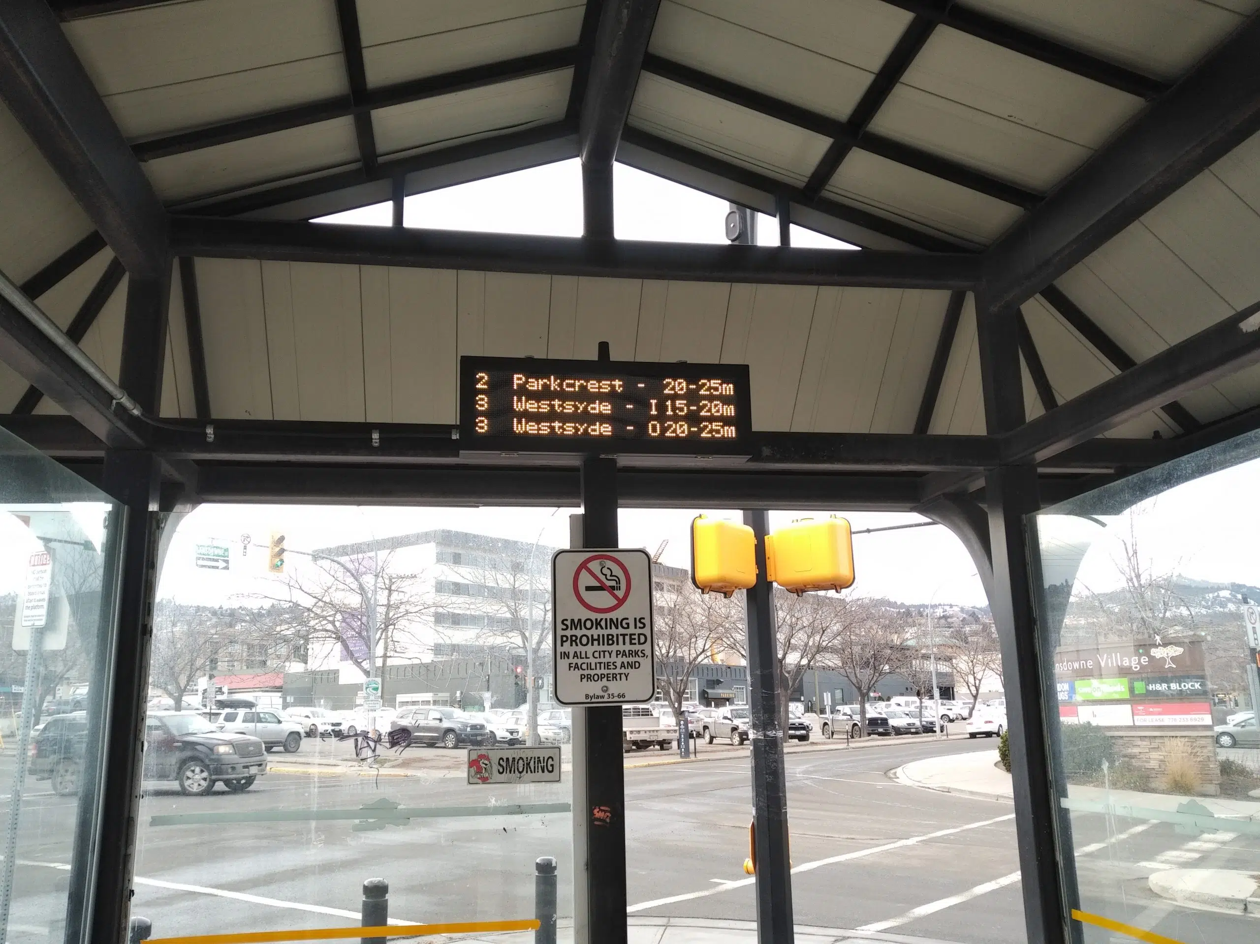 Real Time Bus Arrival Signs at Kamloops Bus Exchanges