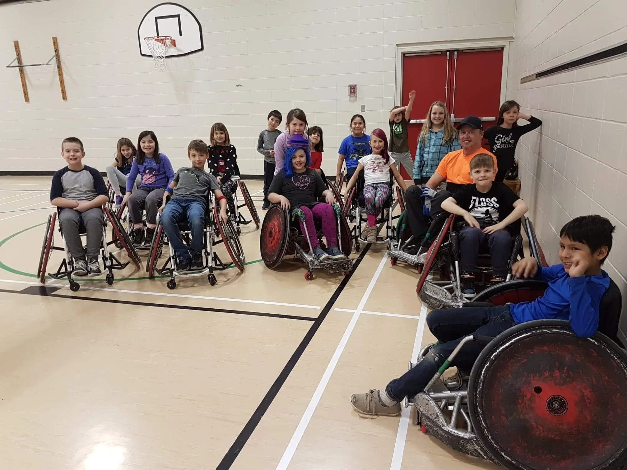 Kamloops elementary students have "humbling" experience learning wheelchair sports