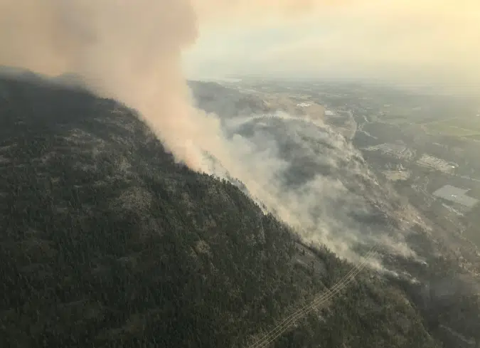 Eagle Bluff Fire Grows