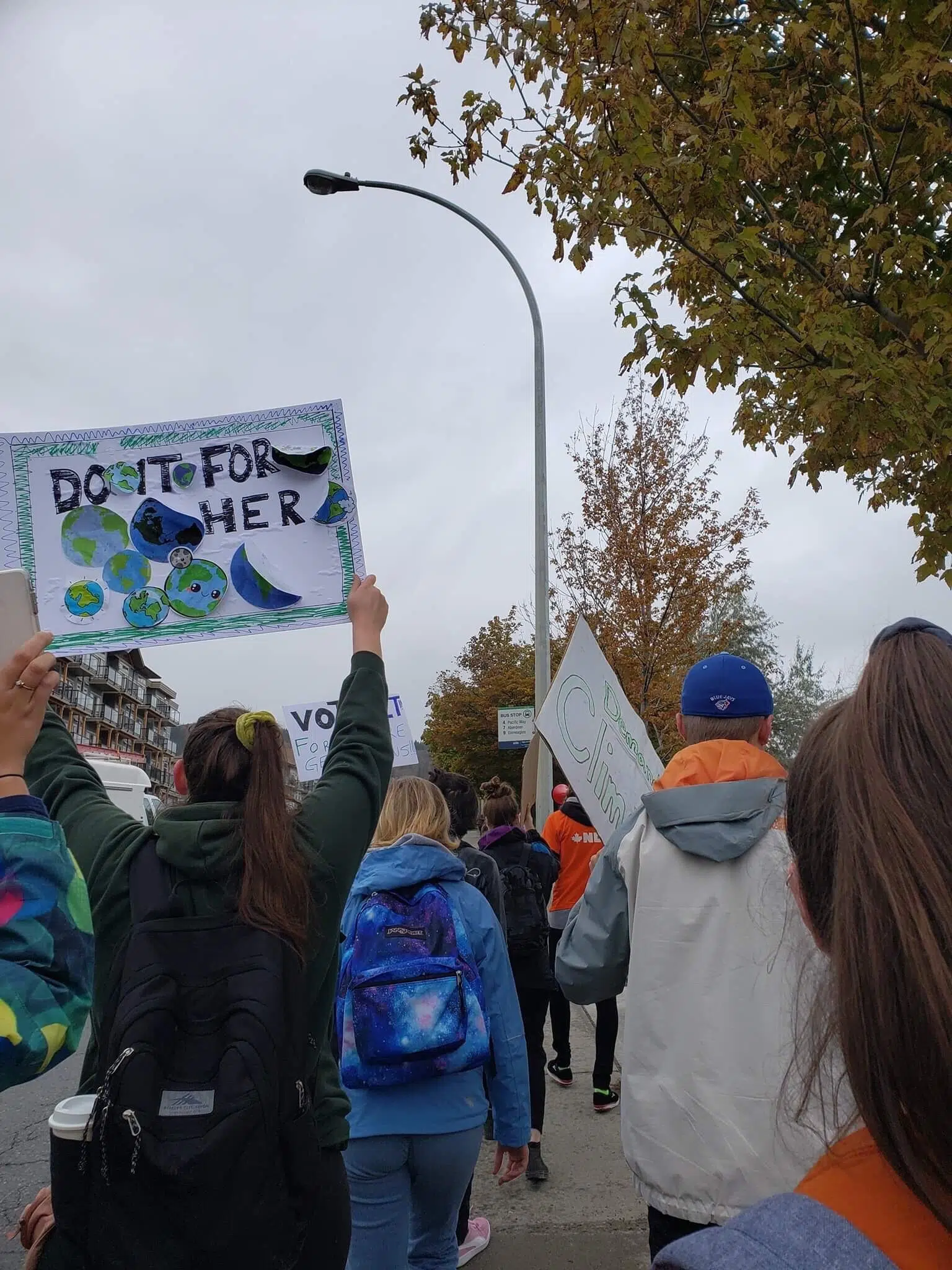Dozens rally in Kamloops for climate action amidst larger worldwide rallies today