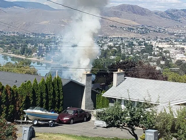 Crews douse backyard compost fire at Kamloops home