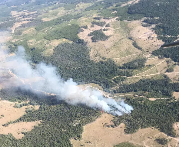 Updated - Crews responding to two out of control fires near Merritt and Peachland