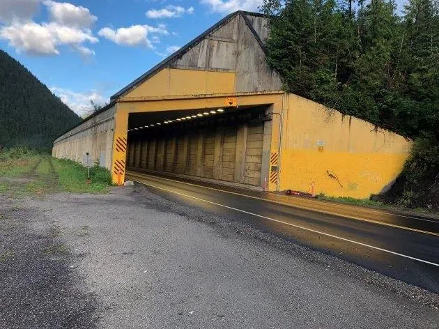 New LED lights installed in three showsheds on Highway 1 east of Revelstoke