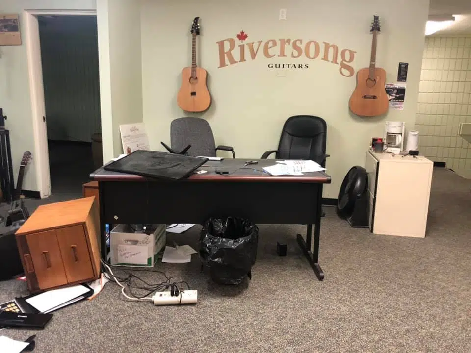 Riversong Guitars in Kamloops out more equipment than first though after significant theft