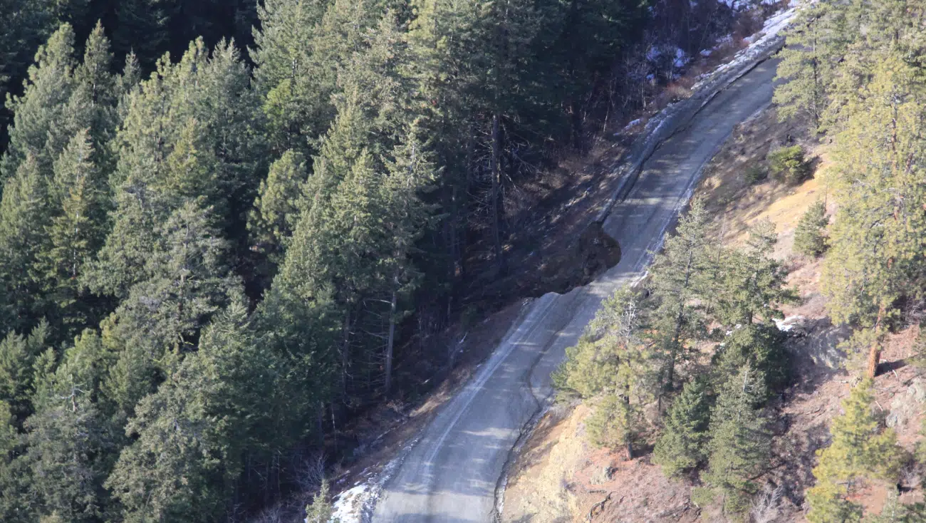 Roads, highway, and CN rail line near Kamloops still affected by rock slides and washouts from weekend storm