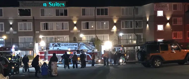 Crews responding to fire at Sandman Suites in downtown Kamloops