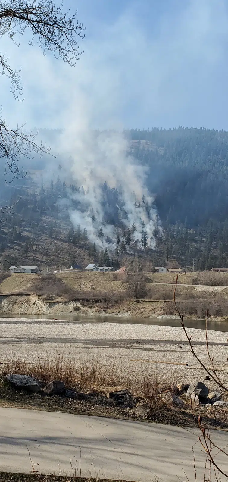 New wildfire on Adams Lake Indian Band now estimated at two hectares in size