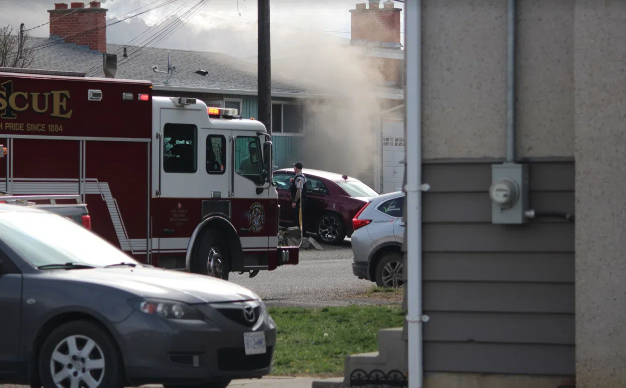 Kamloops fire crews called to report of North Shore house fire