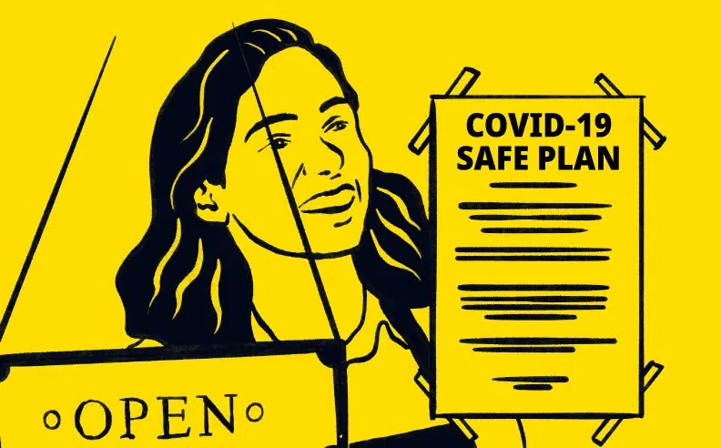 As businesses reopen, they are required to post their COVID-19 safety plan