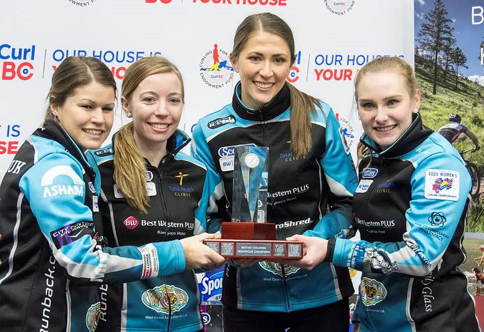 Kamloops Corryn Brown rink named Curl BC's Adult Team of the Year