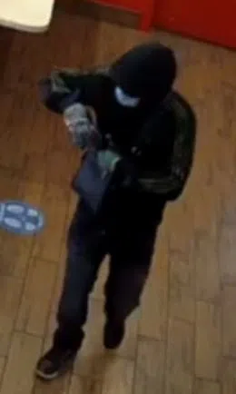 Kamloops RCMP looking for suspect after armed robbery at Dominos pizza on Columbia Street