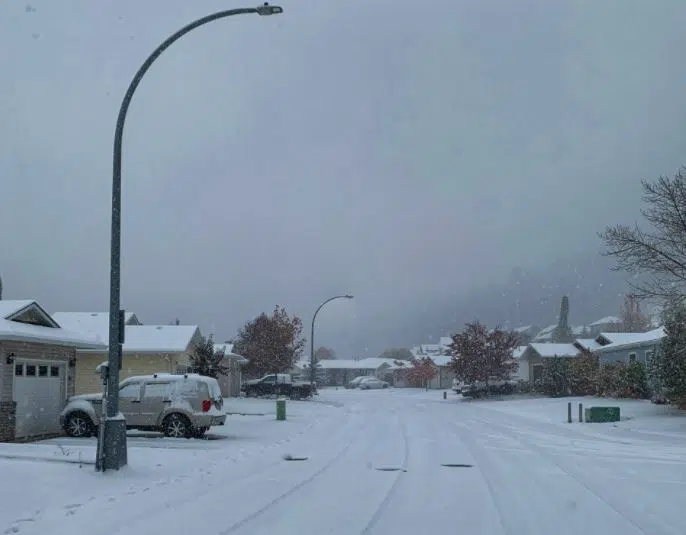 Second snowiest October on record in Kamloops with up to 15 cm now expected