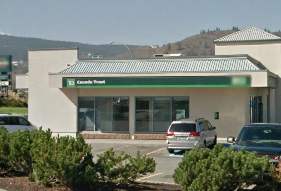 RCMP looking for suspect after TD Bank robbery in Sahali