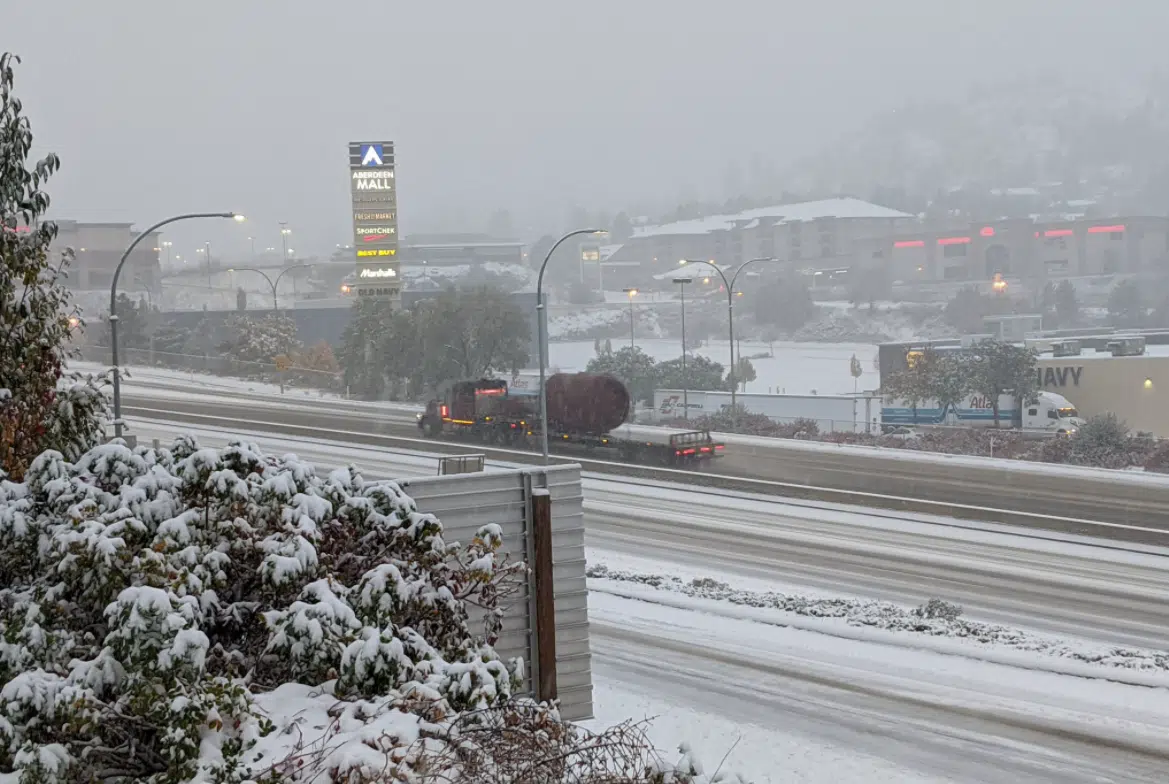 UPDATE: Coquihalla reopened south of Merritt; heavy snow continues in Kamloops area