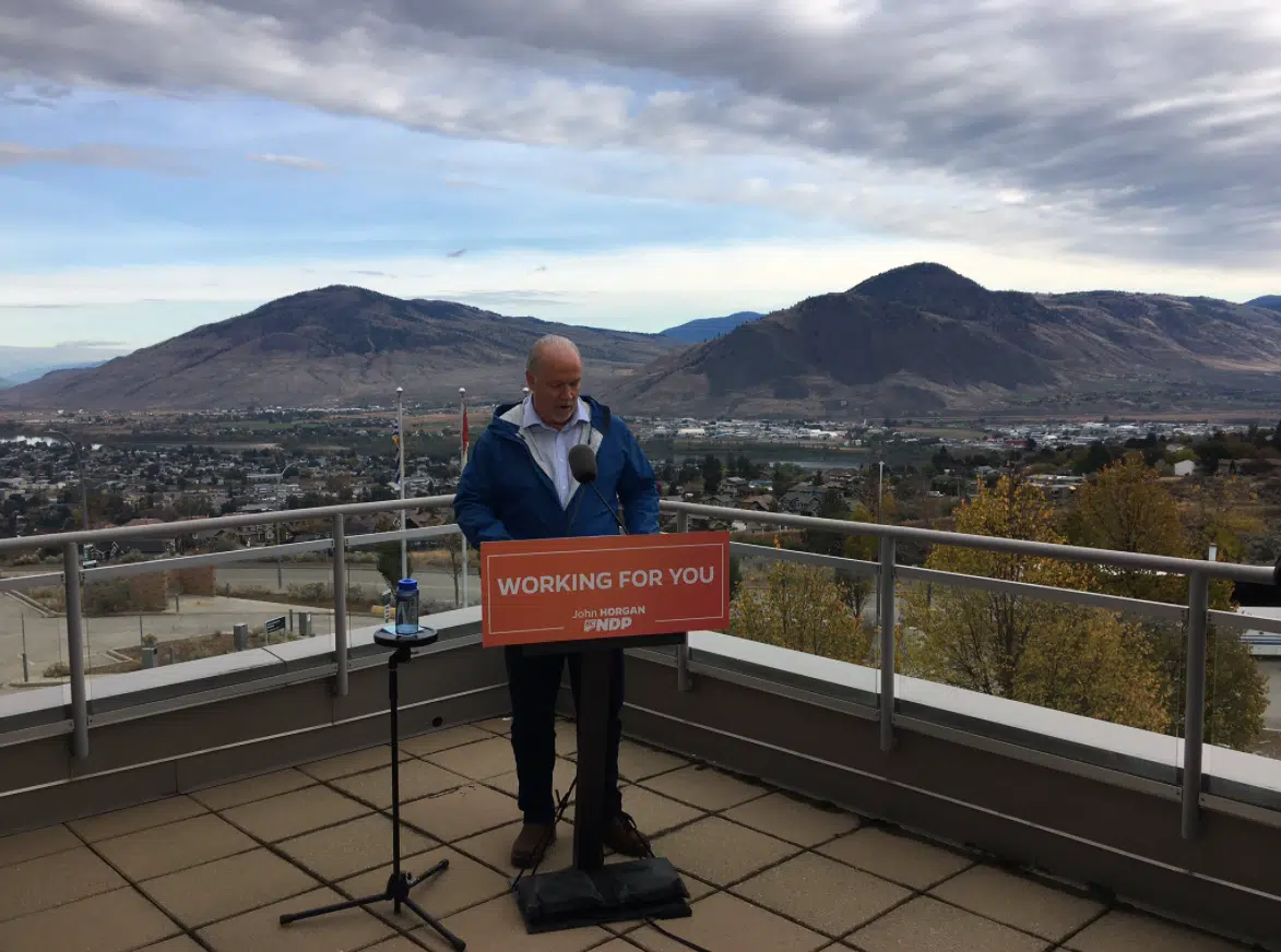 NDP leader Horgan promises new cancer centre for Kamloops within next mandate if reelected