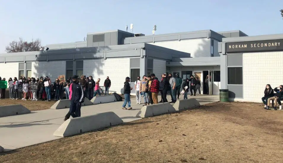 NorKam students walkout of class after Grade 12 student singled-out for 'inappropriate' dress
